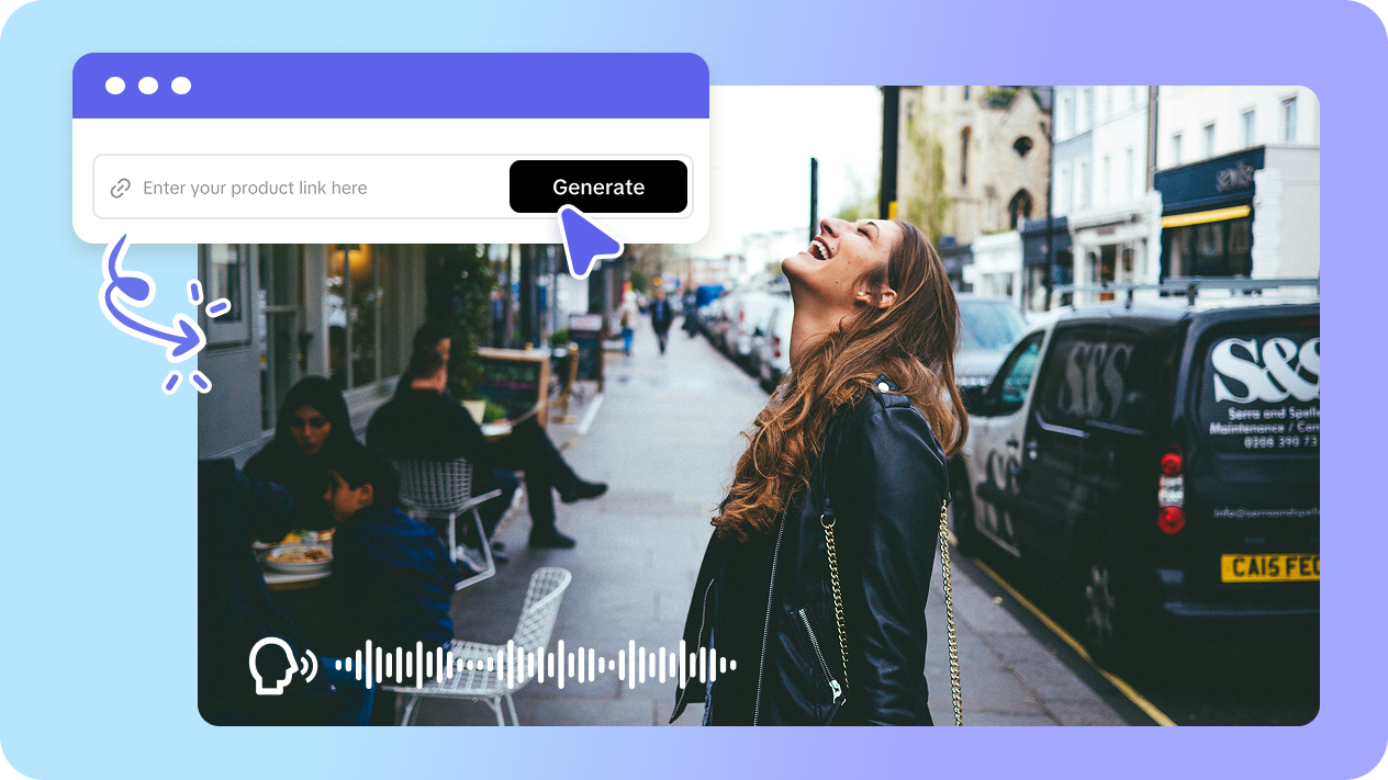 Instant video generation for commercial marketing